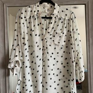 Polka dot blouse